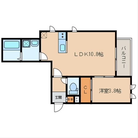 プレステージ大橋の物件間取画像